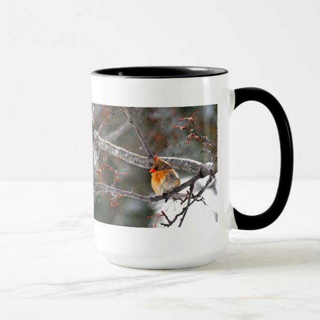 Caneca - cardeal na neve (Direita)