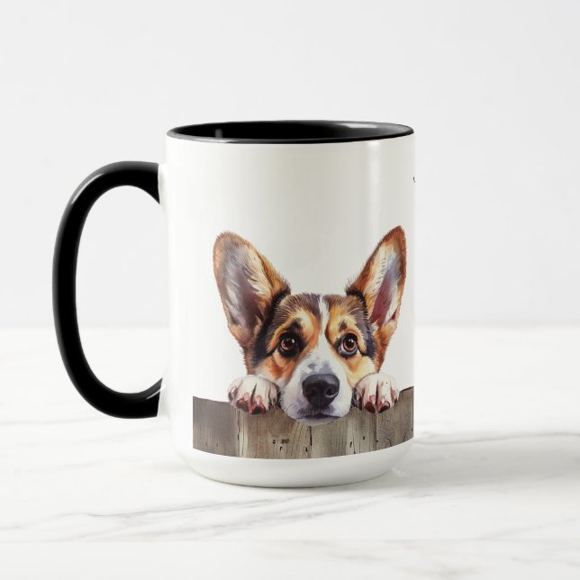 Caneca Cardigan Welsh Corgi Dog Mug (Esquerda)