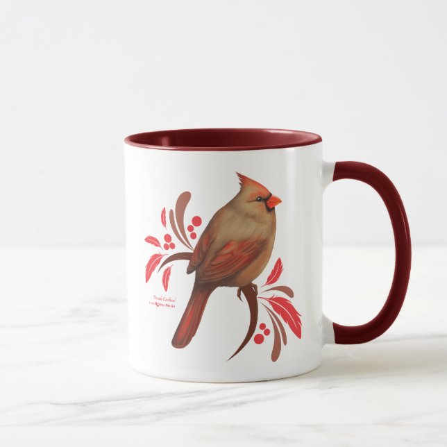 Caneca Cardinal-Fêmea (Direita)
