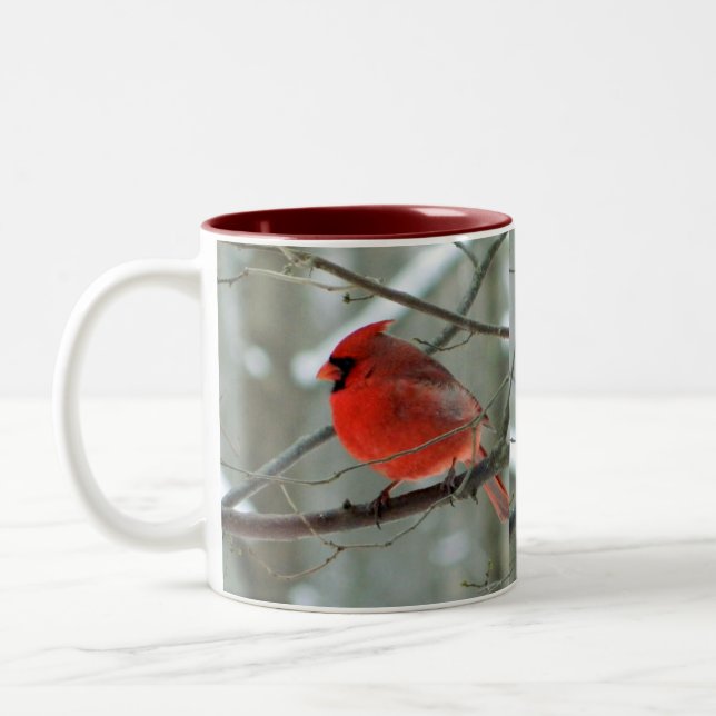 Caneca cardinal vermelha animador (Esquerda)
