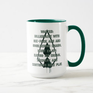 Caneca Cargo querido da seta da seta   paródia verde