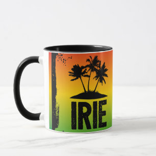 Caneca Caribe IRIE Jamaican Rastafarian Flag Colors