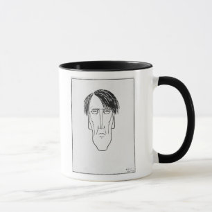 Caneca Caricatura de W.B. Yeats, 1898