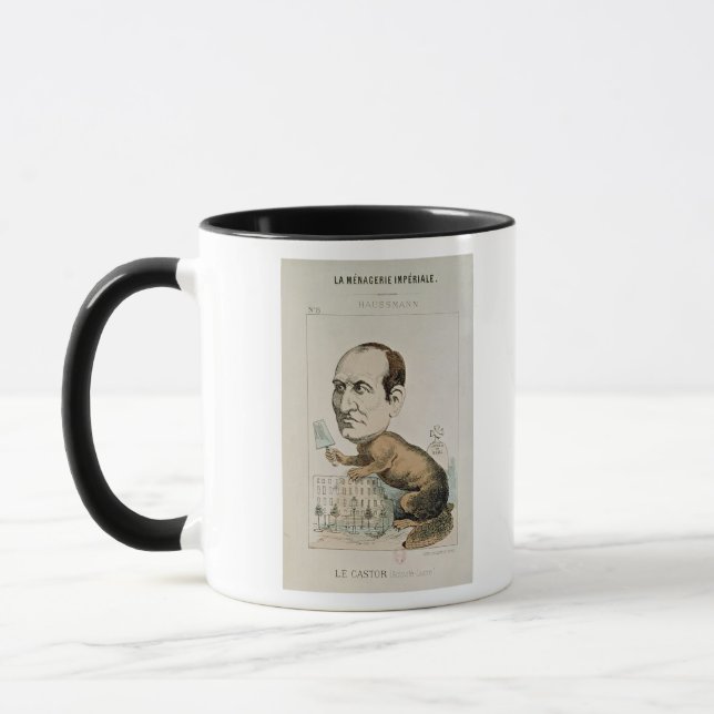 Caneca Caricatura do Baron Georges Eugene Haussmann (Esquerda)