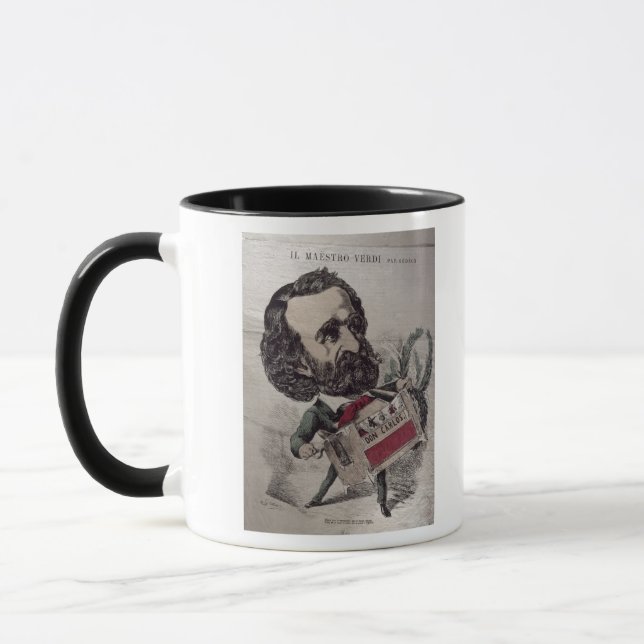 Caneca Caricatura do IL Maestro', do italiano (Esquerda)