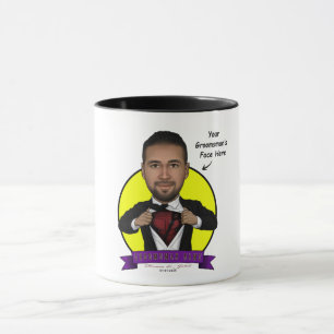 Caneca Caricatura do padrinho de casamento/Deadpool