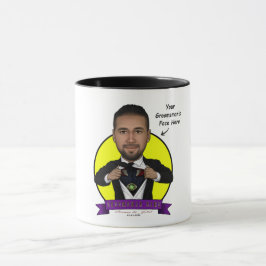 Caneca Caricatura Estranha do padrinho de casamento/Médic