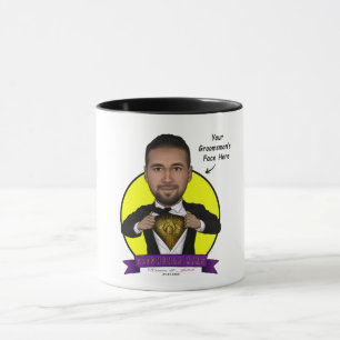 Caneca Caricatura padrinho de casamento/Aquaman