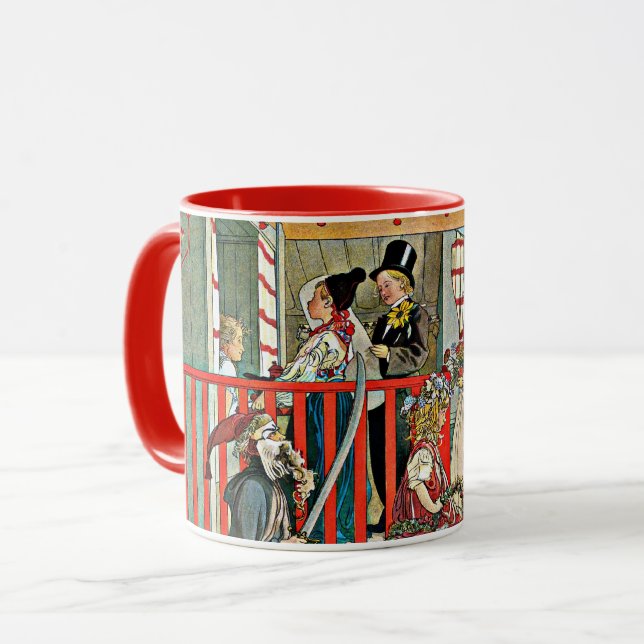 Caneca Carl Larsson - Um Dia de Celebração  (Frente Esquerda)