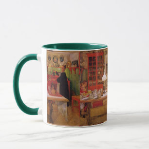 Caneca Carl Larsson Vintage Preparando-Se Para Um Jogo