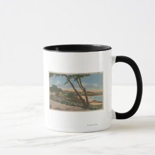 Caneca Carmel, CA - casas ao longo da opinião da costa