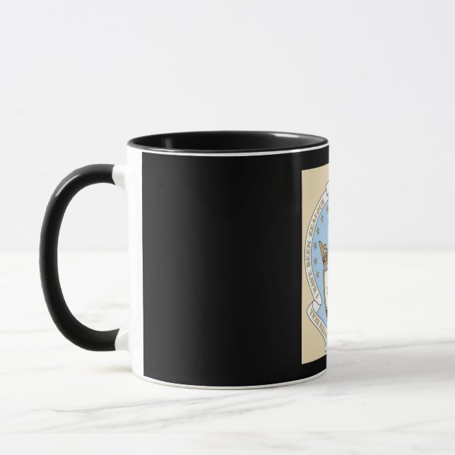 Caneca carmelita com fundo preto (Esquerda)