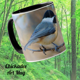 Caneca Carolina Chickadee Wild Bird Art Mug Cup