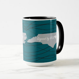 Caneca Carolina do Norte Assinada por Deus