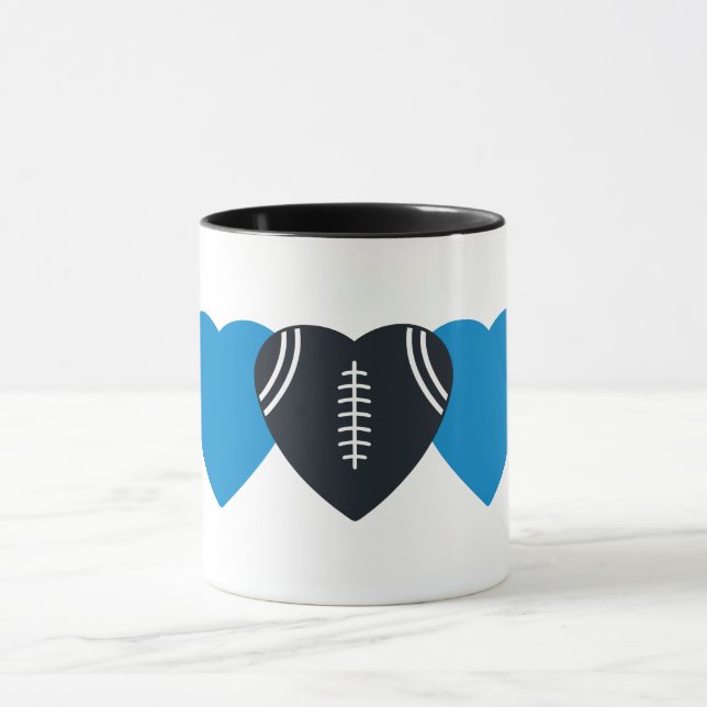 Caneca Carolina Panthers Futebol Heart Design (Centro)