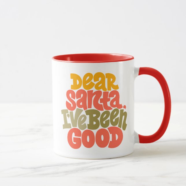 Caneca Caros Papais noeis, eu fui um bom Design (Direita)