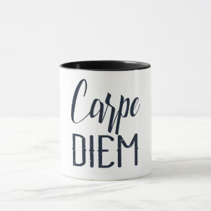 Caneca Carpe Diem Aproveite o Dia Tipo Preto