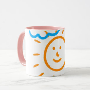 Caneca Carregar Crianças de Desenho Trabalho de arte para