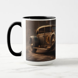 Caneca Carro Clássico Estilo Steampunk