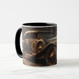 Caneca Carro Clássico Estilo Steampunk