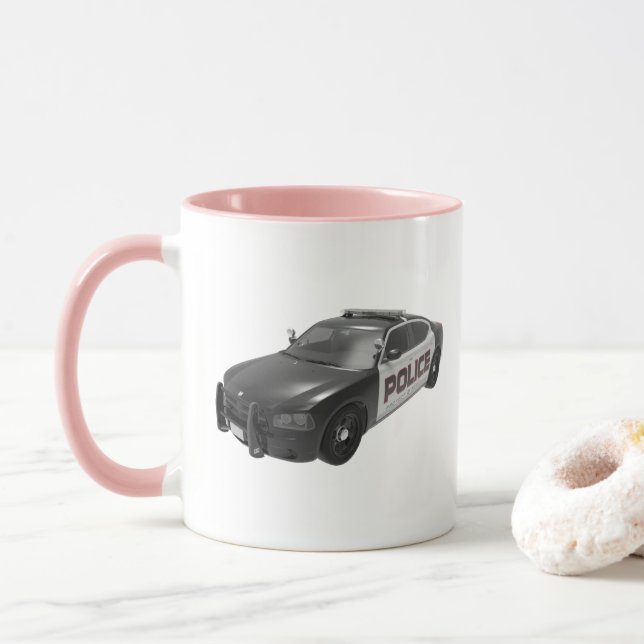 Caneca Carro de Formando da Academia de Polícia Polícia (Com Donut)