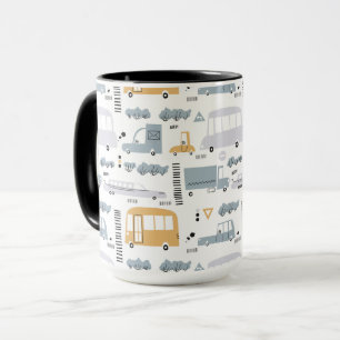 Caneca Carros de Corte no Padrão de Tráfego