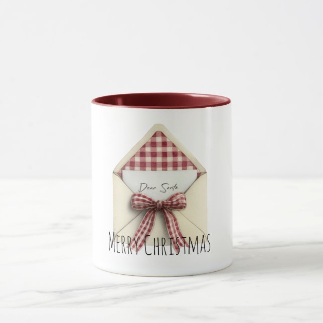 Caneca Carta ao Papai Noel de Natal  (Centro)