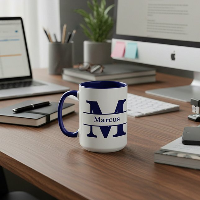 Caneca Carta e nome personalizados (Criador carregado)
