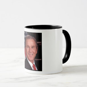 Caneca Cartão de Natal do Presidente Americano George Bus