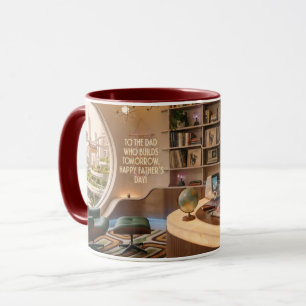Caneca Cartão de Papai Solo Empreendedor Futurista Retrô