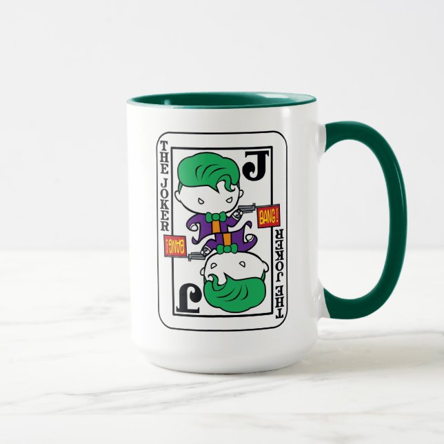 Caneca Cartão de Reprodução de Joker Chibi (Direita)