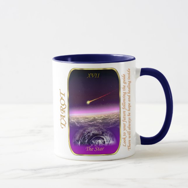 Caneca Cartão de Tarot - a estrela (Direita)
