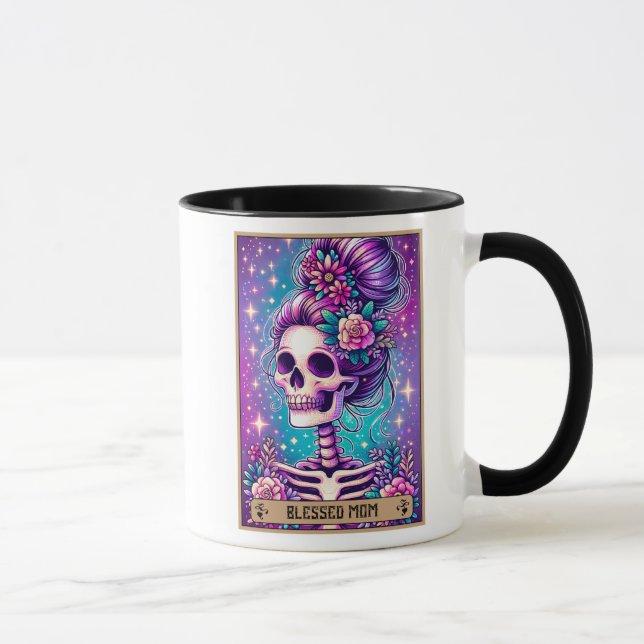Caneca Cartão/Dia de as mães Engraçado/Mãe Abençoada (Direita)