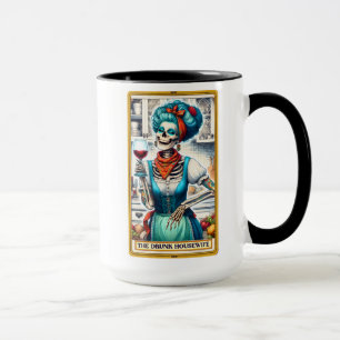 Caneca Cartão Engraçado Tarot/A Bebado