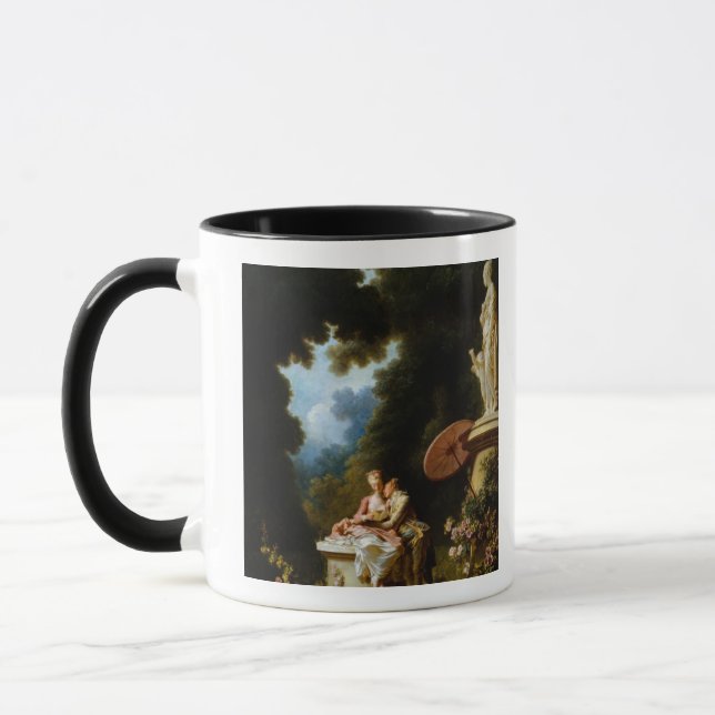 Caneca Cartas de amor por Jean Honore Fragonard (Esquerda)
