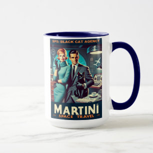 Caneca Cartaz de Viagem Espacial Martini SP5: Agência Bla