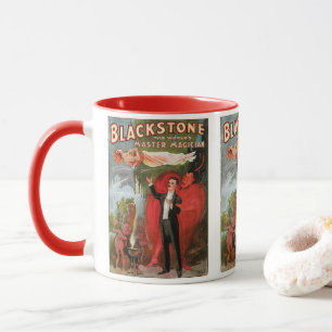 Caneca Cartaz Mágico Vintage, Grande Mágico Blackstone