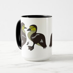 Caneca Cartoon Adorável Twin Baby Duckling Huddling
