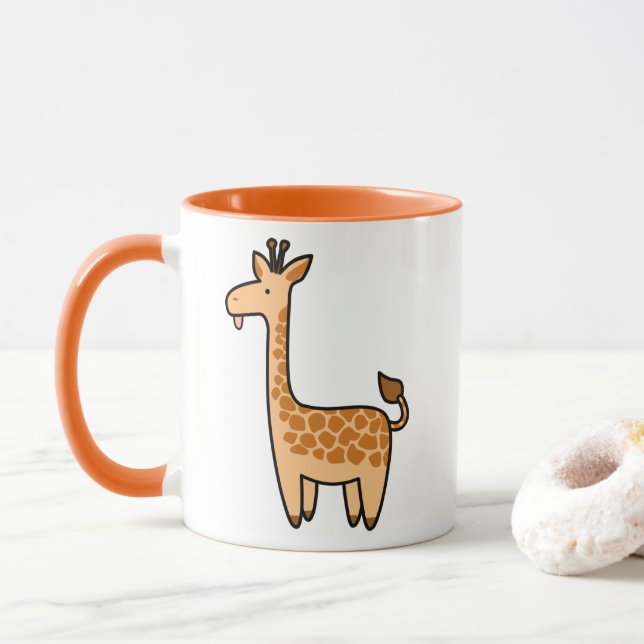 Caneca Cartoon Baby Giraffe (Com Donut)