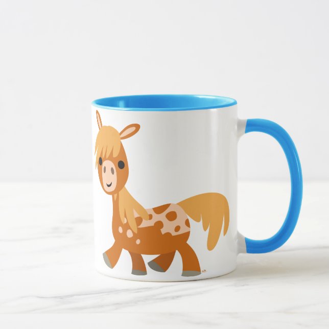 Caneca Cartoon Bonito Appaloosa Pony Mug (Direita)