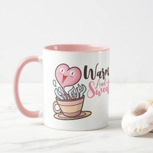 Caneca Cartoon de café com ar personalizável