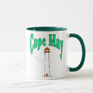 Caneca Cartoon de Farol de Cabo Maio