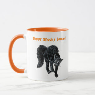 Caneca Cartoon de Natal Negro Assustador do Halloween