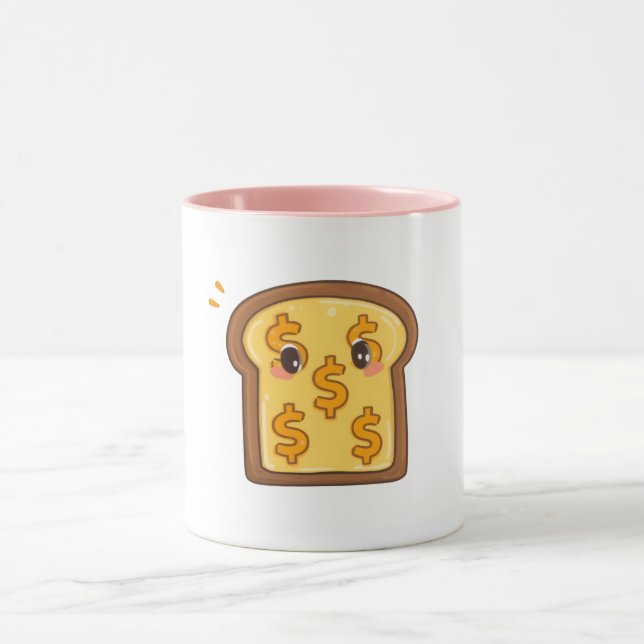 Caneca Cartoon Engraçado Sinal de Dólar Café (Centro)