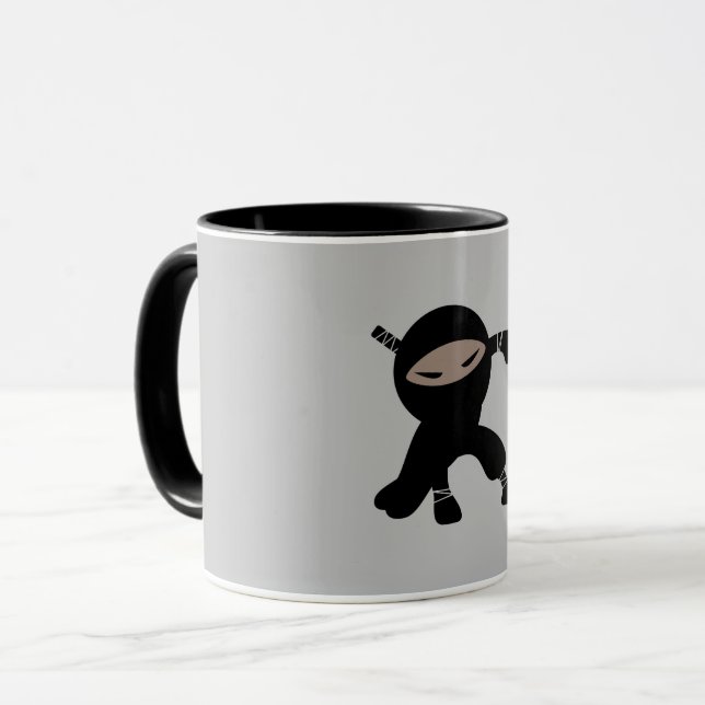 Caneca Cartoon Little Ninja Warrior (Frente Esquerda)