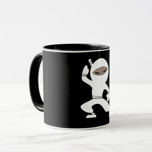Caneca Cartoon Little Ninja Warrior (Frente Esquerda)