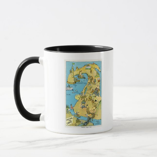 Caneca Cartoon points on Cape Cod (Esquerda)
