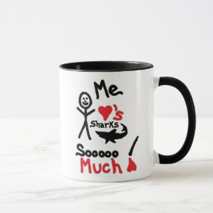 Caneca Cartoon Shark Lover