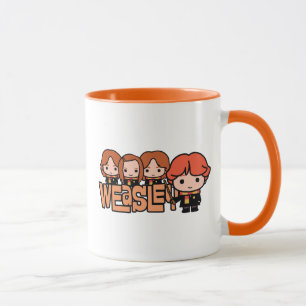Caneca Cartoon Weasley Siblilings Gráfico