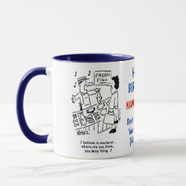 Caneca Cartoons para pescadores e pescadores